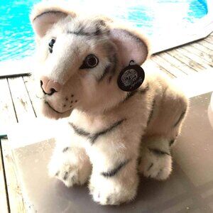 Siegfried & Roy Nevada White Tiger Plush Toy 18" Adorable Furry Friend